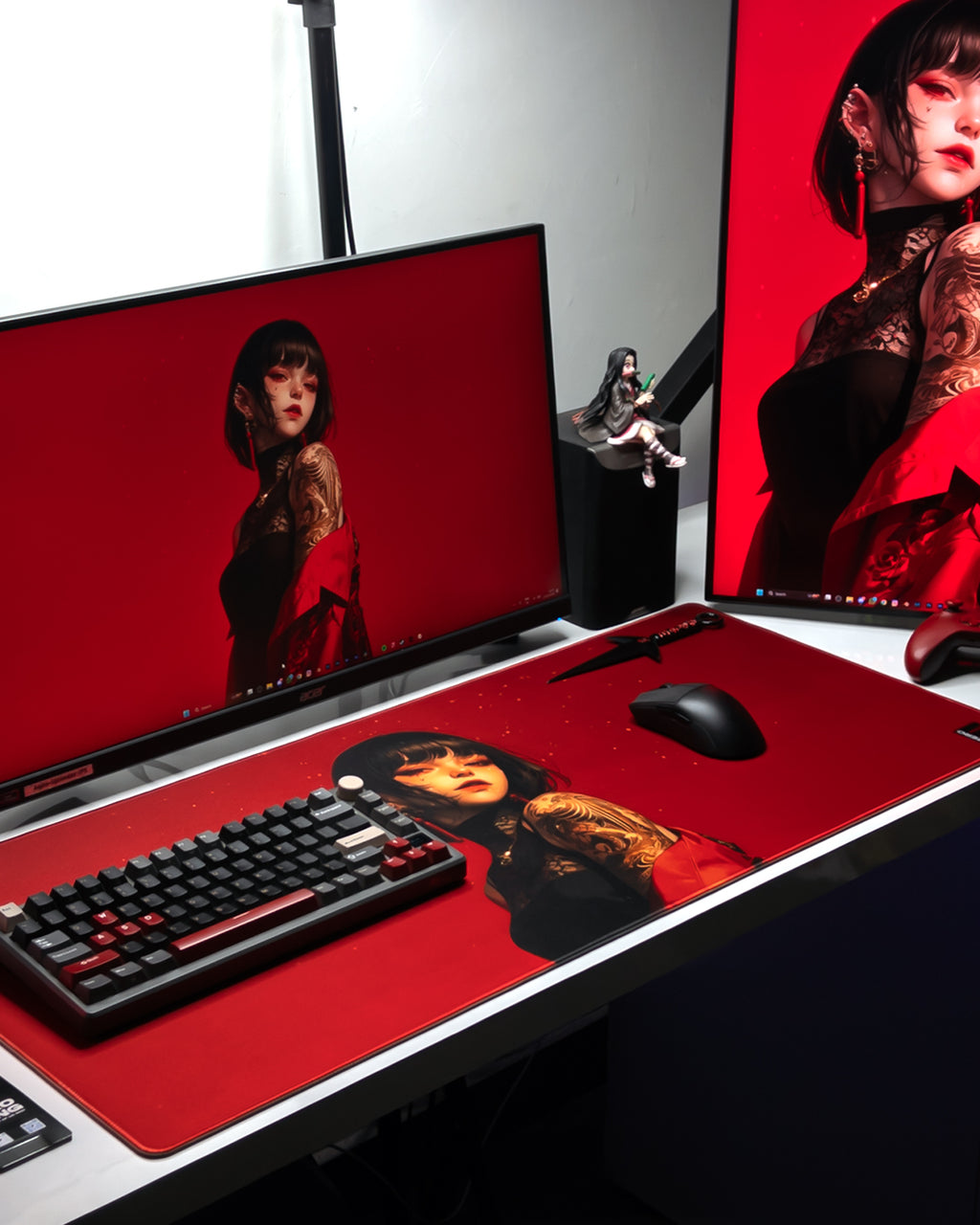 Crimson Fade – ZEROFANG Deskmat